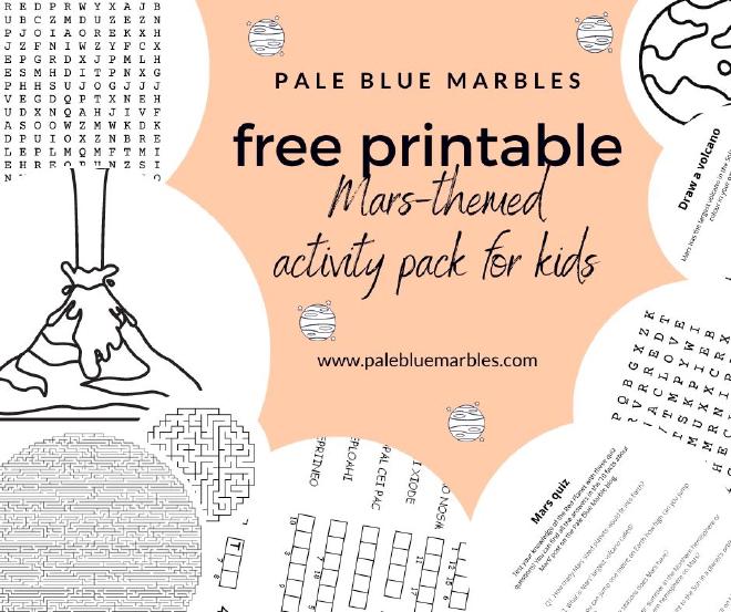 Activity pack for Mars